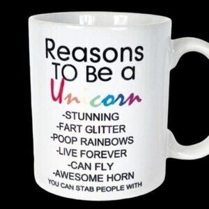 Reasons to be a Unicorn-stunning fart glitter poop rainbows live forever Mug